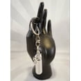 thumbnail image 1 of Engraved Brushed Silver Cremation Urn with UNICORN on Swivel Stainless Steel Keychain - Includes Velvet Pouch and Fill Kit, 1 of 5