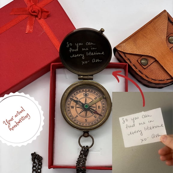 Engraved Compass, Custom Compass, Personalized Compass, Couple Anniversary Gift, Gift for him, Gift for Dad, Boyfriend Gift, Gift for Men