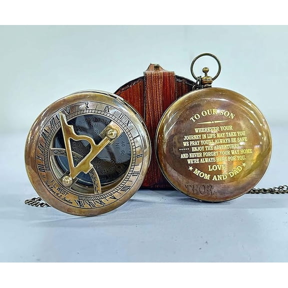 Engraved Compass, Gift for Husband,Anniversary,Wedding Gift for Him, Long Distance Boyfriend Gift, Fiance Gift I Miss You Long Distance Relationship Gift for Army Boyfriend Gift