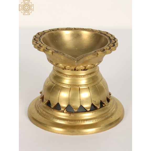 Brass Engraved Design Traditional Handmade Diya