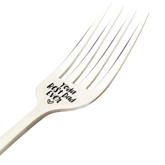 Engraved Fork Tableware A Father Mother Christmas Gift Stainless Steel 1Pc