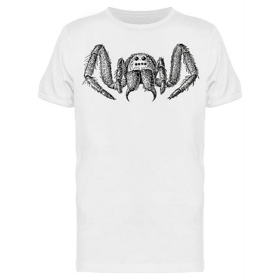 Engraved Frontview Of Tanrantula T-Shirt Men -Image by Shutterstock, Male Medium