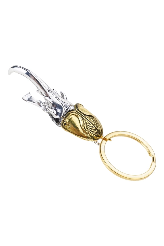 Engraved Ladybugs Key Accessory Antique Brass Finishes Portable Key Organizers with Intricate Detailing Ladybugs Key Ring