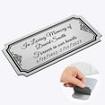 thumbnail image 1 of Engraved Metal Name Plate Personalized Memorial Plaques for Doors Urns Solid Metal Plate 2x4 in Name Plate Name Label Plaques with Adhesive Backing, 1 of 10