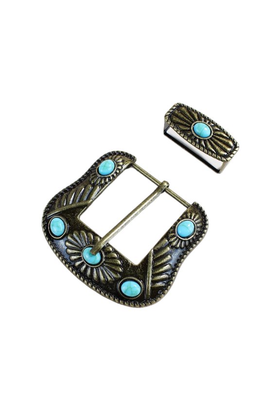 Engraved Pattern Buckle for 3.8cm Belt Exotic Waist Belt Buckle Nonrust Accessory Buckle with Rings for Pin Buckle Belt