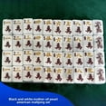 thumbnail image 1 of Engraved Pearl Shell American Mahjong Set Perfect Gift for Mahjong FUN Majiang Party Lovers, 1 of 4