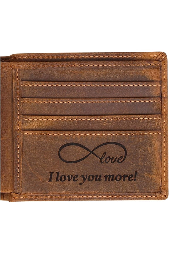 Engraved Personalized Wallet For Men -  For Boyfriend, Husband