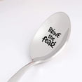 thumbnail image 1 of Engraved Spoon - Inspirational Message Warrior Spoon | Brave The Fear Gift for Teen Girl / Boy | Motivational / Christmas / Birthday Gift for Kids from Dad Mom Grandparents | Stainless Spoon- 7 Inch, 1 of 5
