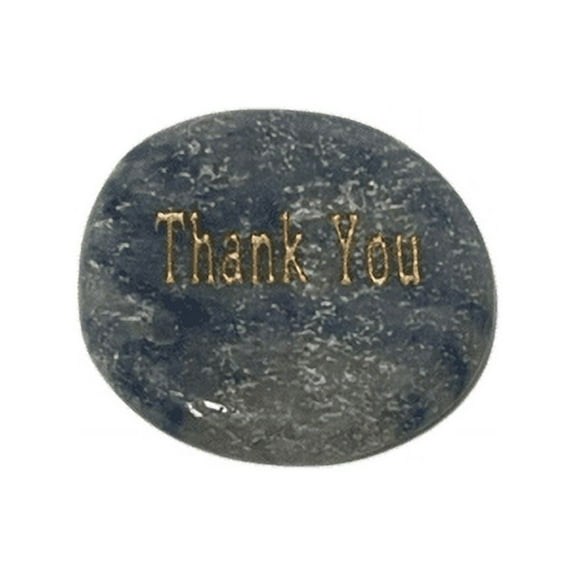 Engraved Stone Thank You Words Stone