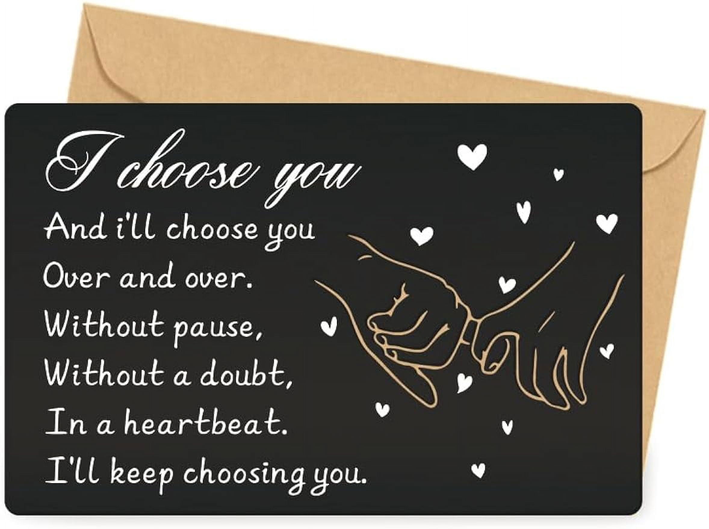 Anniversary Idea For Men Engraved Wallet Insert, I Qatar