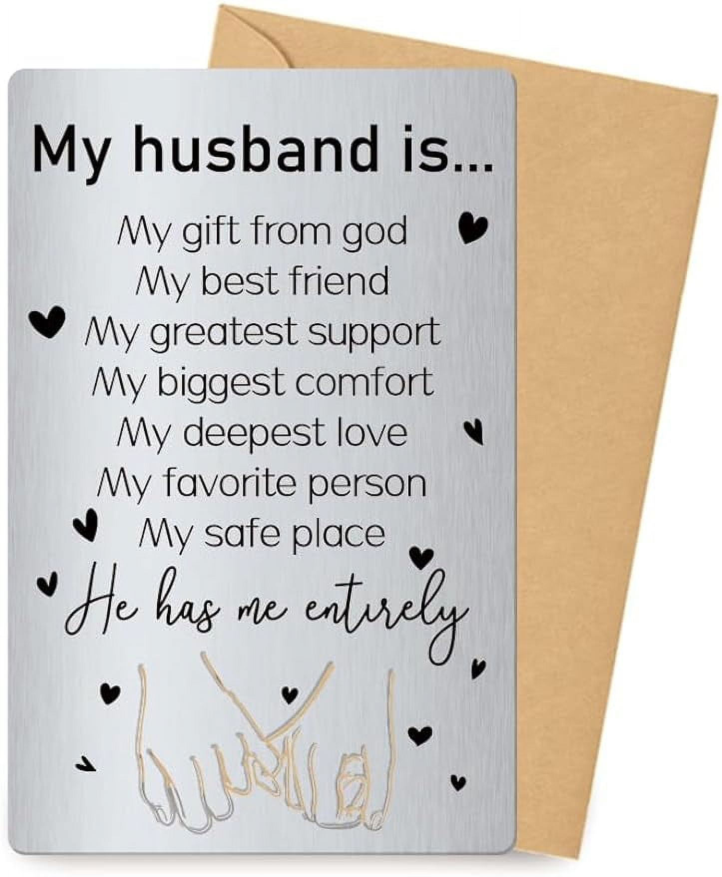 Best Friend Engraved Wallet Card – Stainless Steel Love Note Insert For Husband, Boyfriend, Or Bestie - View #4