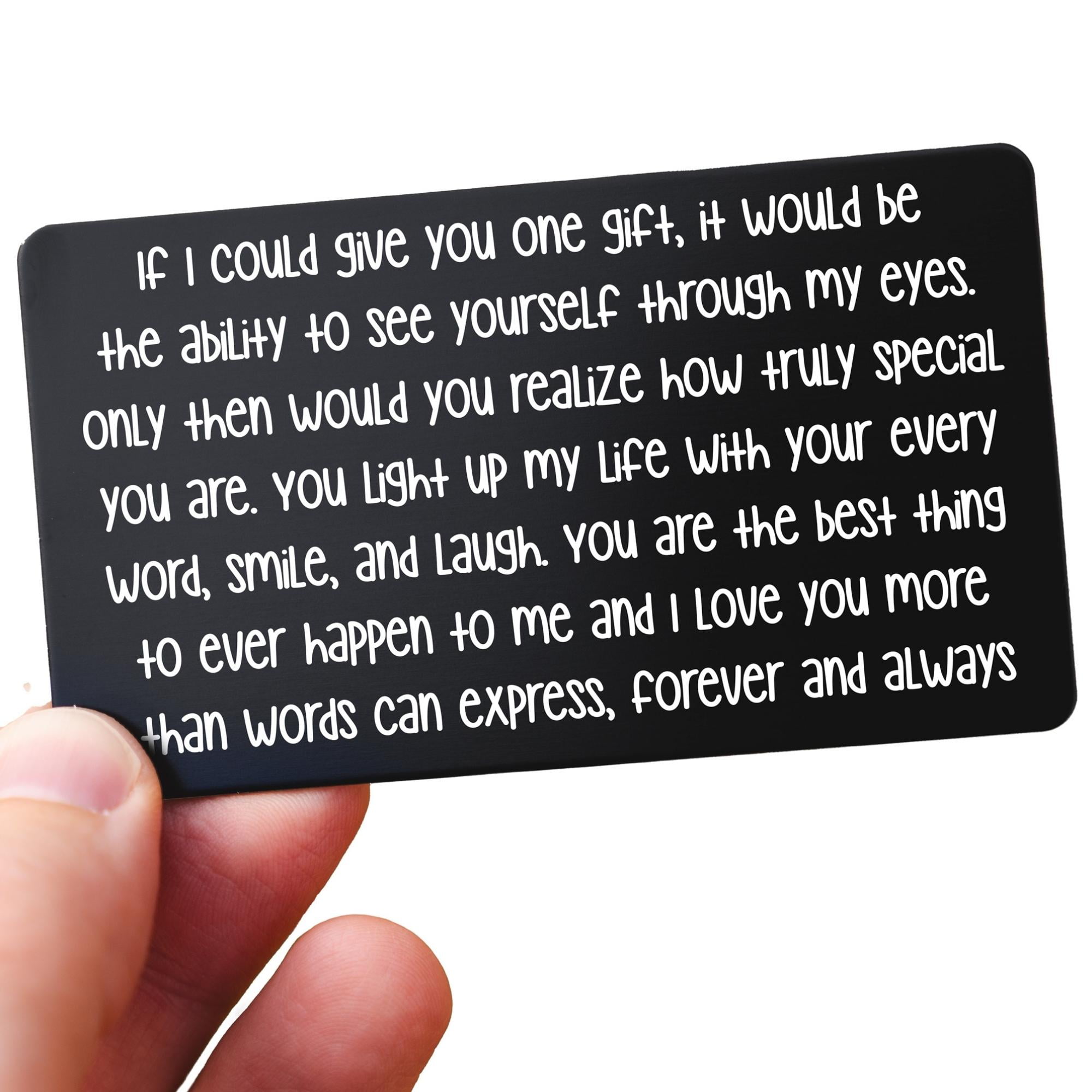  Wallet Card Love Note, Husband Wallet Card from Wife, Gift for  Boyfriend, Hubby, Long Distance Boyfriend Gift Ideas, Romantic Gift for  Him, I Love You Gift Cards for Him, Valentines Day