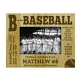 thumbnail image 1 of Engraved Wood Personalized Baseball Team Picture Frame With Names Gift- 5 x 7 Inches Vertical, 1 of 1