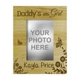 thumbnail image 1 of Engraved Wood Personalized Daddy's Little Girl Picture Frame With Name Gift-4 x 6 Inches Horizontal - Customizable Quote, 1 of 1