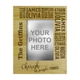 thumbnail image 1 of Engraved Wood Personalized Family Picture Frame With Names Gift-4 x 6 Inches Horizontal - Customizable Gift, 1 of 1