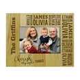 thumbnail image 1 of Engraved Wood Personalized Family Picture Frame With Names Gift-5 x 7 Inches Horizontal - Customizable Gift, 1 of 1