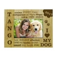thumbnail image 1 of Engraved Wood Personalized I Love My Dog Picture Frame With Name Gift- 5 x 7 Inches Vertical, 1 of 1