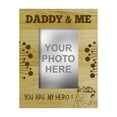 thumbnail image 1 of Engraved Wood Personalized Picture Frame, Daddy & Me - Fathers Day Gift - 4 x 6 Inches Horizontal, 1 of 1