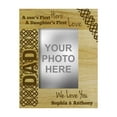 thumbnail image 1 of Engraved Wood Personalized Picture Frame With Names, Fathers Day Gift -4 x 6 Inches Horizontal, 1 of 1