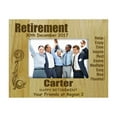 thumbnail image 1 of Engraved Wood Personalized Retirement Farewell Gift Picture Frame With Names - 5 x 7 Inches Vertical, 1 of 1