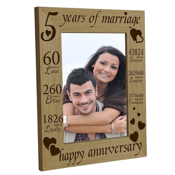 Engraved Wood Picture Frame 4 x 6 oto Anniversary Frames Display Wooden Tabletop Postcard Frame