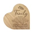 thumbnail image 1 of Engraved Wooden Inspirational Heart Block 5” x 5.25” x 0.75” - The People You Live For, 1 of 14