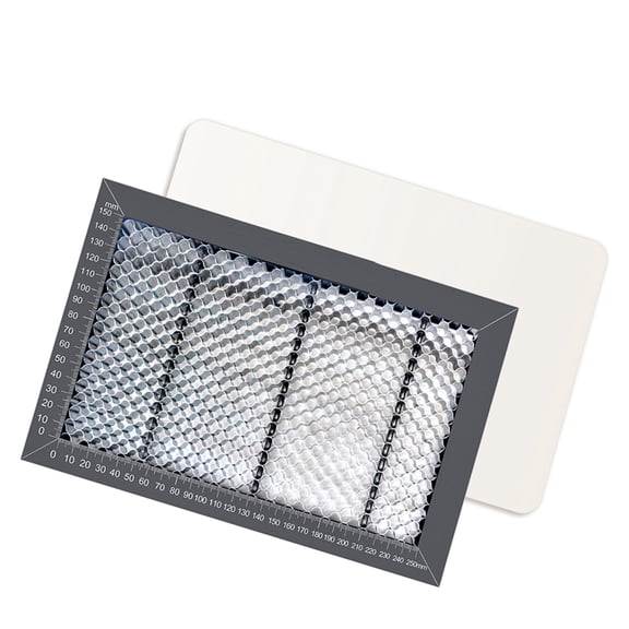 Engraver Accessory 300x200mm Steel Engraving Plate With Measurement Grids For Cutting