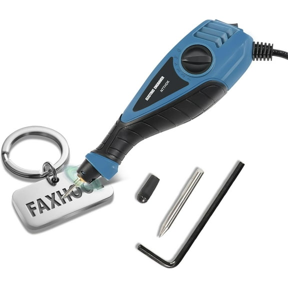 Engraver Pen, 25W 6 Speed Engraving Pen for Metal, Wood, Glass and Plastic, Handheld Engraving Etching Tool with Tungsten Carbide Steel Bit and Hex Key