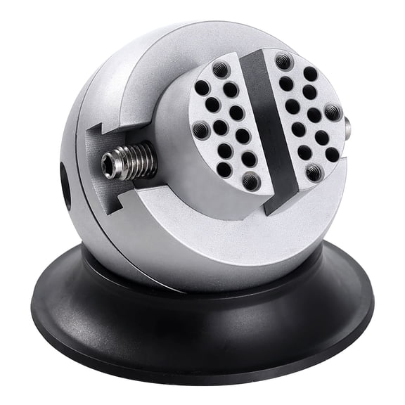 Engraving Ball Vise 3 Inch 360 Degree Rotating Jewelry Block with 30 Attachments for Gemstone Inlay and Small-Scale Engraving
