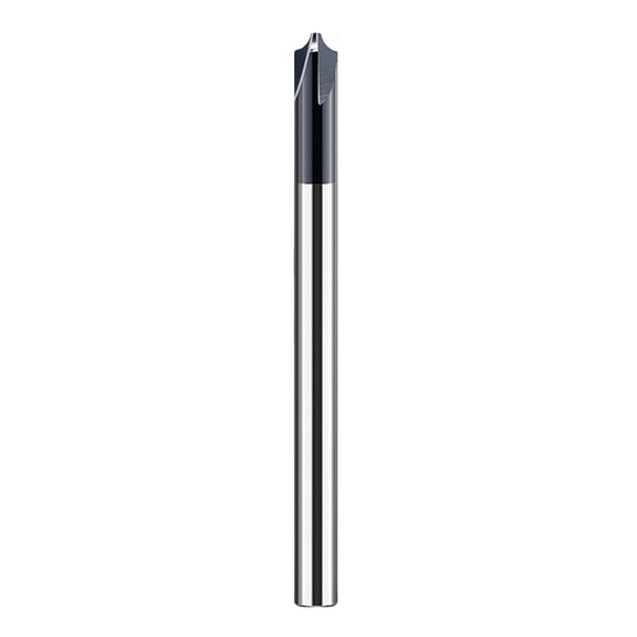 Engraving Cutter 4 Flute End Mill Single Tooth Spirals Bit Deburring Milling Cutter for Aluminum Acrylic Cutting