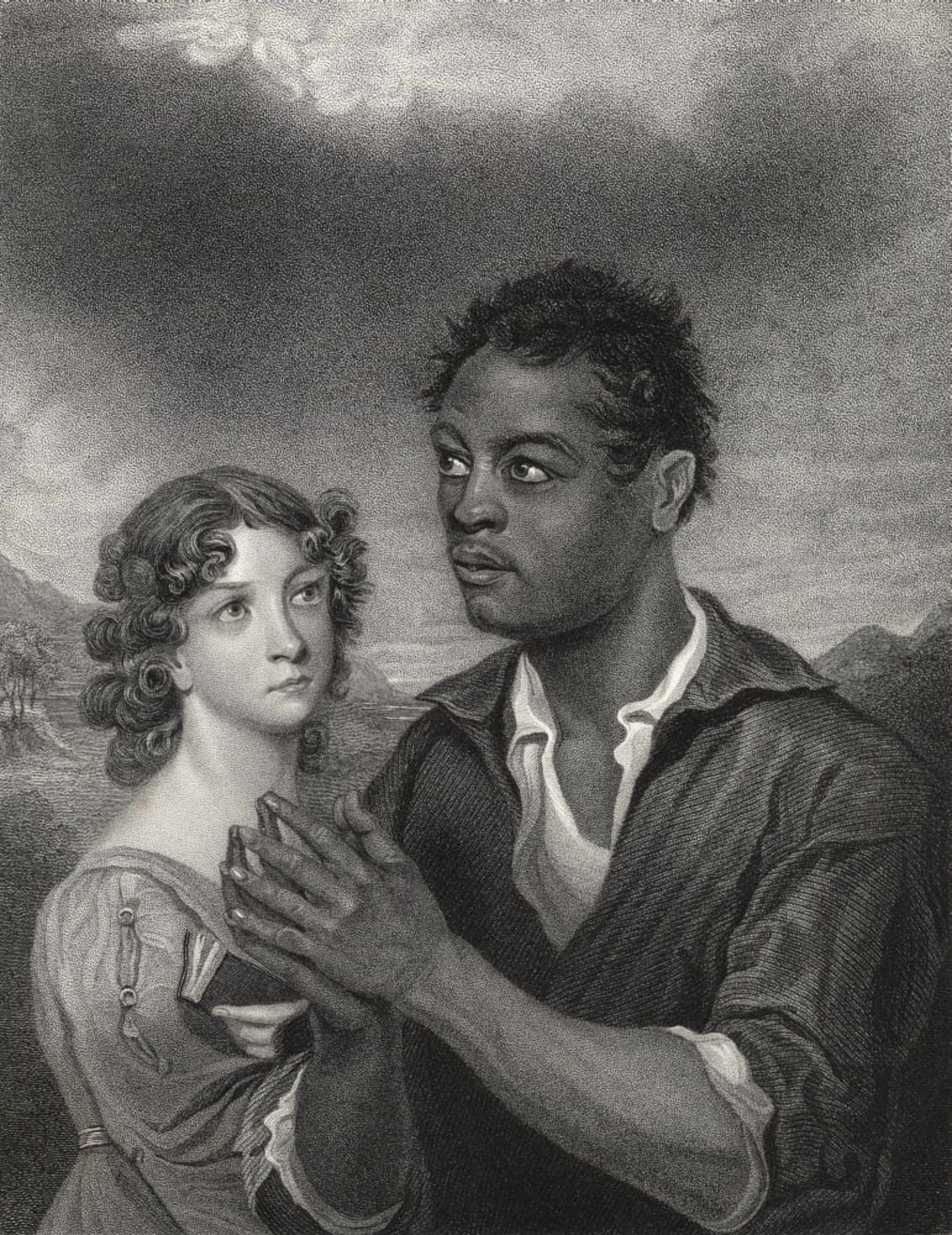 Engraving Dated 1844 Of The African Prince By R Hicks After H Meyer Canvas Art - Ken Welsh Design Pics (12 x 16)