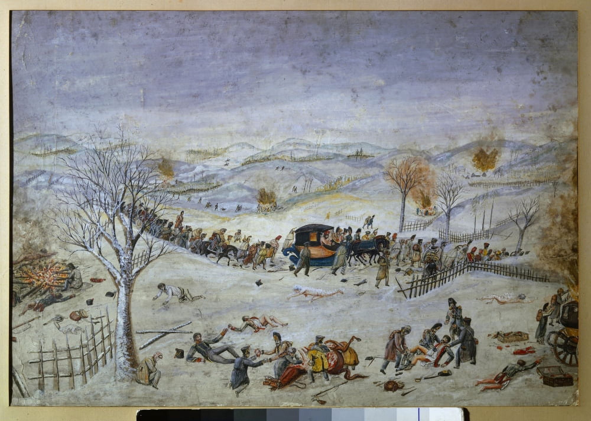 Engraving Episode De La Retraite De Russie ( 1812 - 1813 ) Paris Canvas Art - (24 x 18)