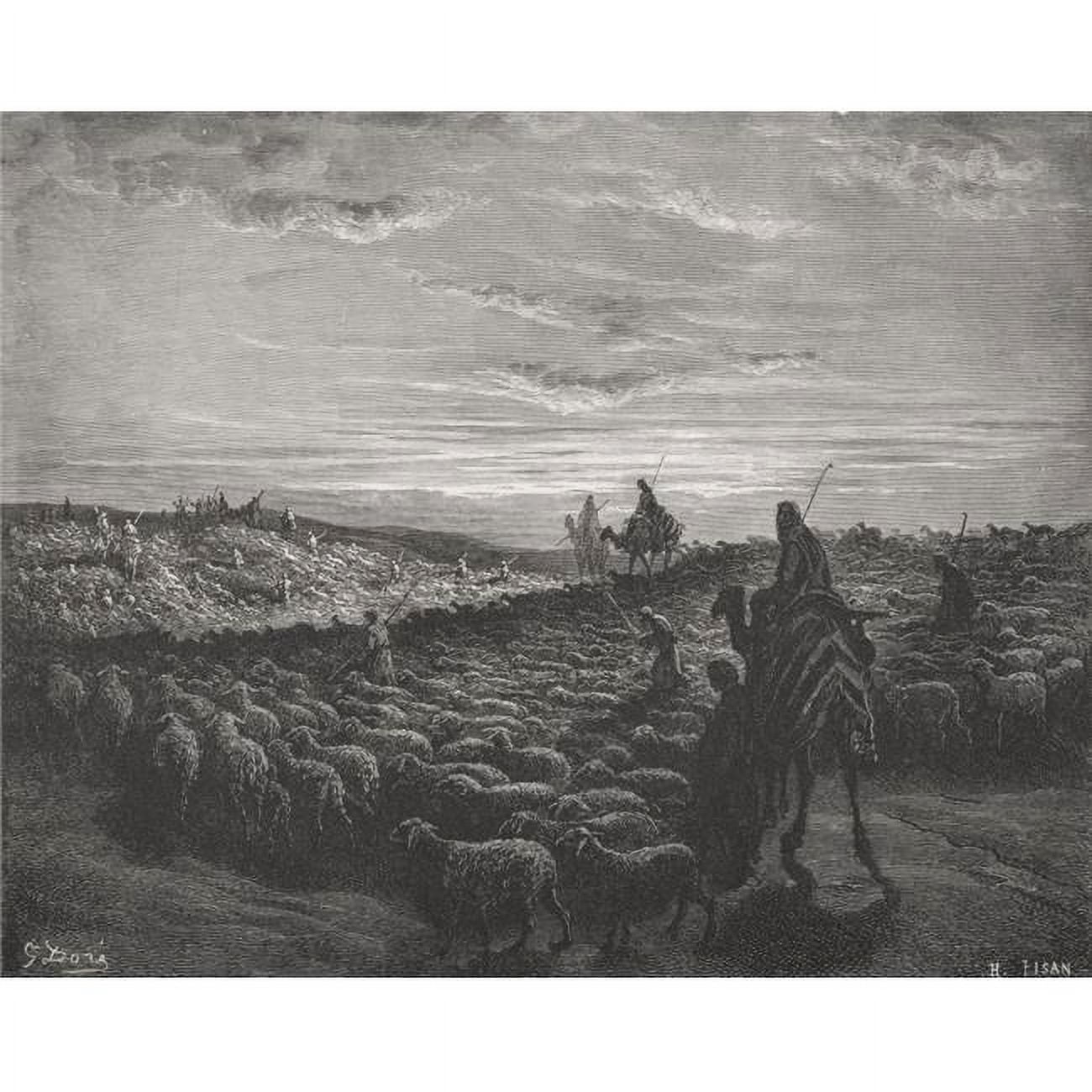 Engraving From The Dore Bible Illustrating Genesis Xiii 1 To 4 Abraham ...