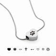 thumbnail image 1 of Engraving Heart Cremation Necklace, Personalized Memorial Keepsake, Custom Pet Keepsake Jewelry for Ashes, Free Engraving Silver Heart Pet Ashes Necklace with Filling Kit and Box [Gold, Engraving], 1 of 9