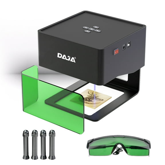 Engraving Machine for DIY Handcrafts, Mark Printer with Raised Columns, 80x80mm Carving Area