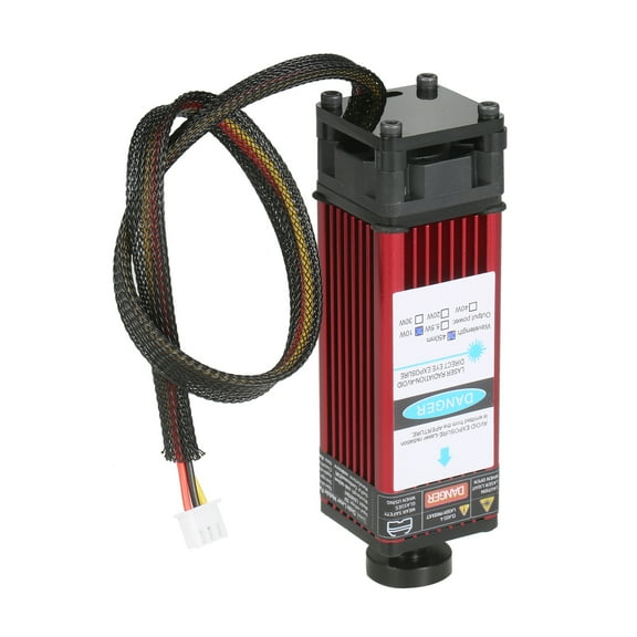 Engraving Module,Precision Leather Wood 10w 450nm Head Wood Hine Head Adjustable Precision Router Head Precision Metal Rookin Zsem Wine red 10W