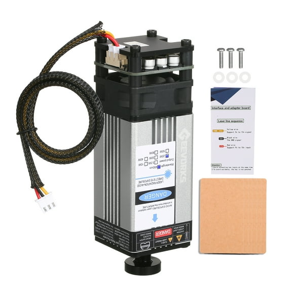 Engraving Module, Router Leather Wood 20w 450nm Head Adjustable Adben Laoshe Precision En Leather Wood En Papapi 450nm En Head