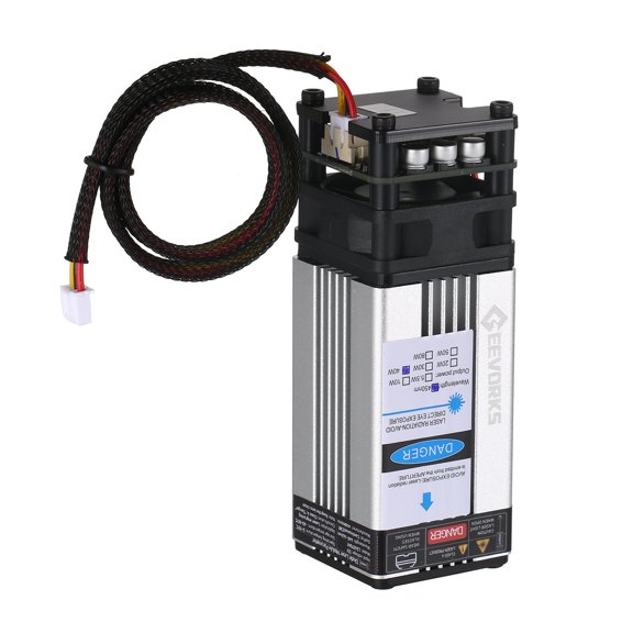 Engraving Module,Wood Router 40w 450nm Head Leather Wood Head Precision Leather Laoshe Iuppa Adben Silver 40W