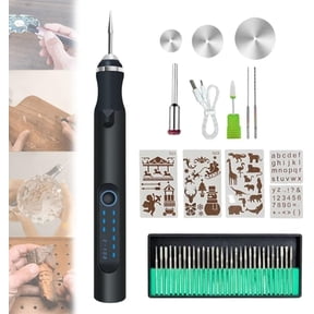 Engraving Pen with 30 Bits, Rechargeable Etching Engraving Tool, Portable Rotary Engraver for Jewelry Wood Glass Stone Carving
