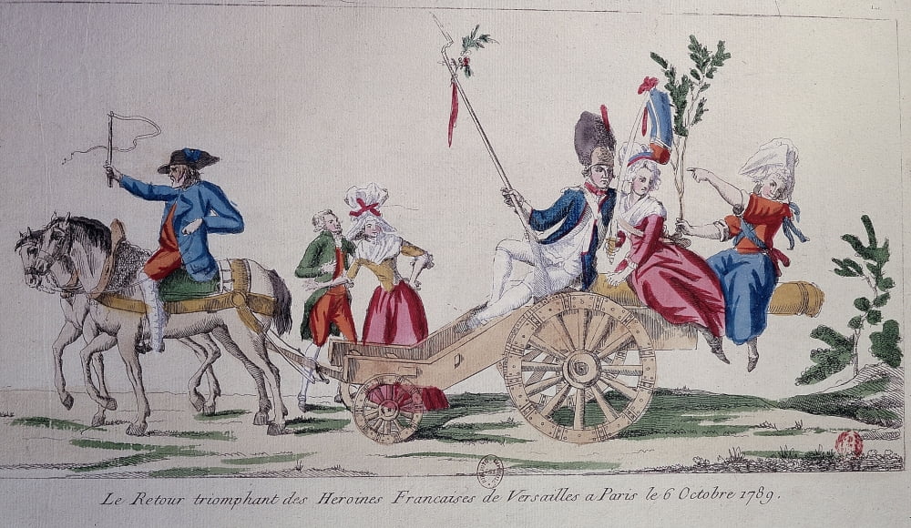 Engraving Retour Des Heroines De Versailles A Paris Le 6 Octobre 1789 Paris Canvas Art - (36 x 24)