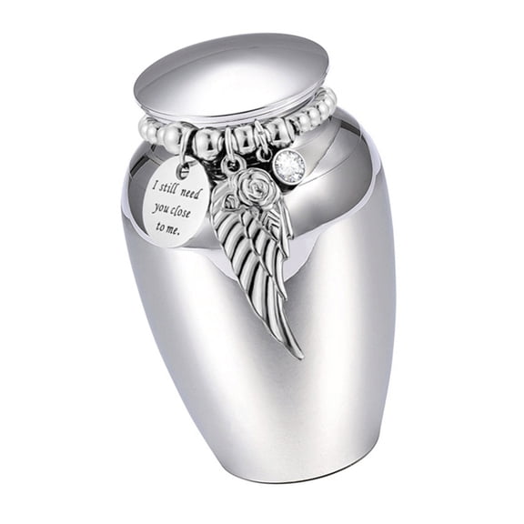 Engraving Wing Decors Pet Urn MultiFunctional Keepsakes Display Case Ashes Holder Pet Cremation Urn Memorial Accessories