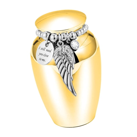 Engraving Wing Decors Pet Urn MultiFunctional Keepsakes Display Case Ashes Holder Pet Cremation Urn Memorial Accessories