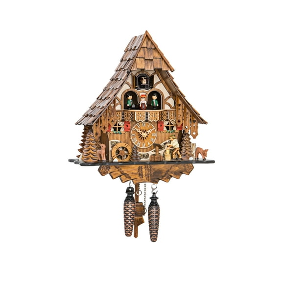 Engstler 12.60" Quartz Indoor Cuckoo Clock, Music Player