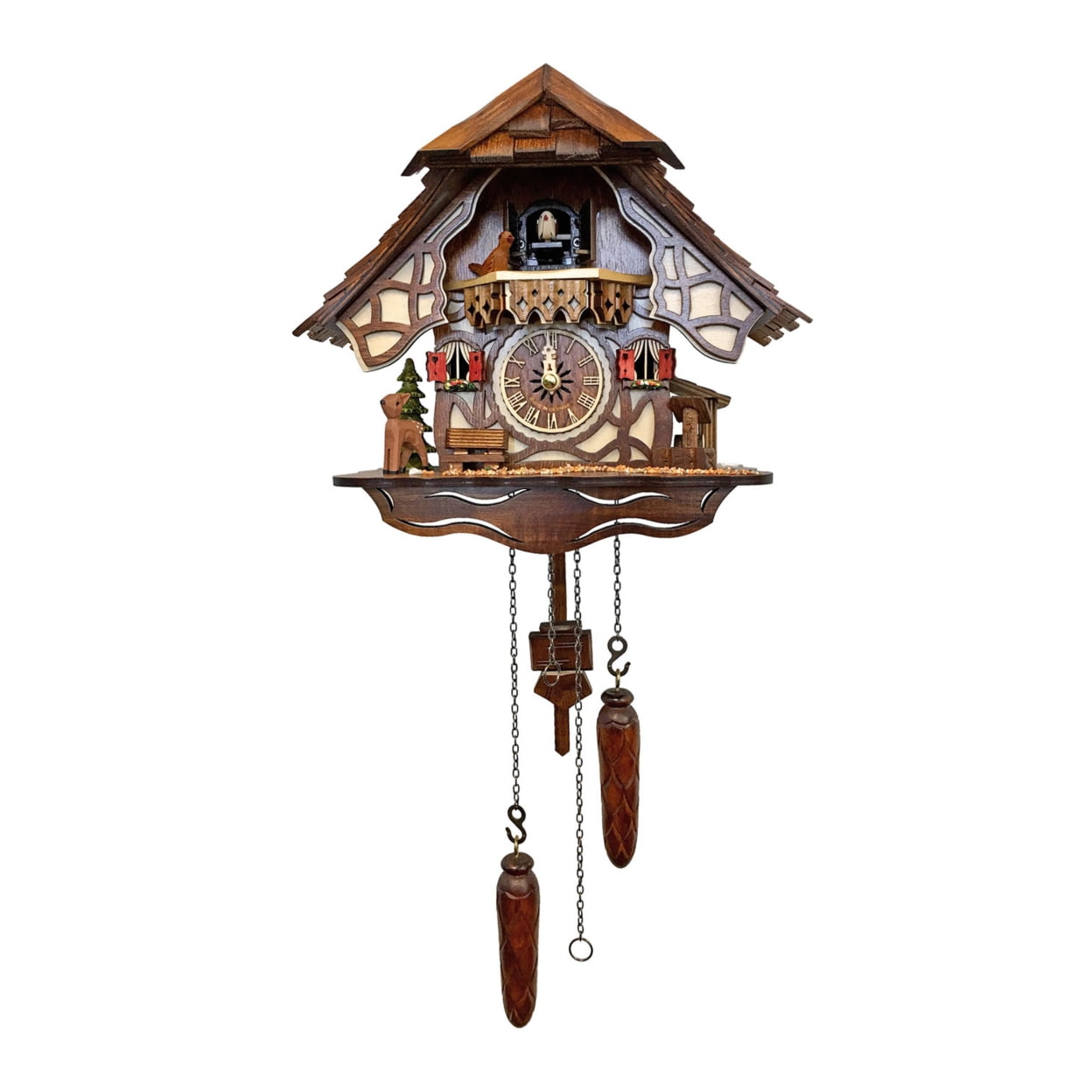 Engstler Batteryoperated Cuckoo Clock 10"H x 10.5"W x 6.5"D