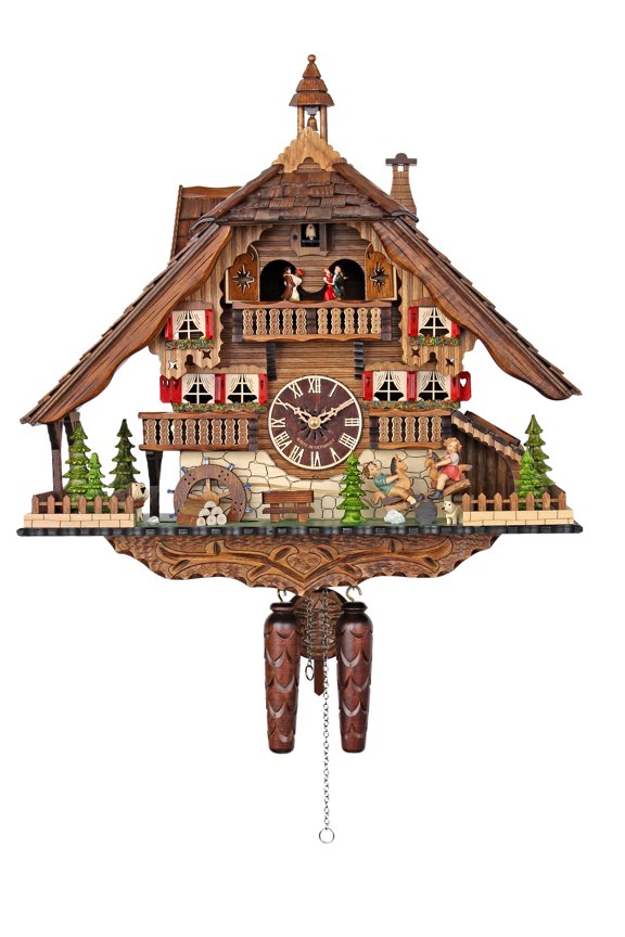 Quartz Cuckoo Clock - Fun on the See-Saw