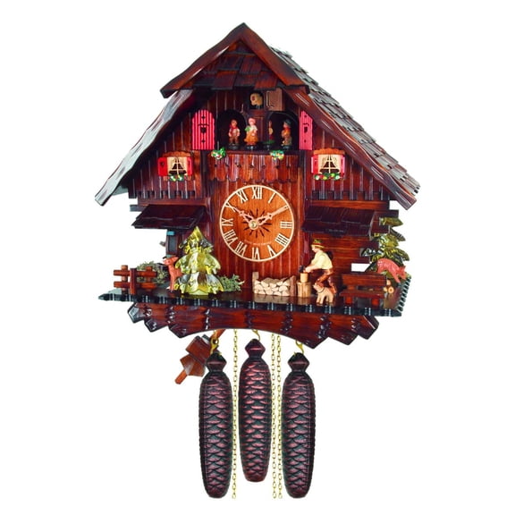Alexander Taron 14.5" Engstler Weight-Driven Full Size 8-Day Cuckoo Wall Clock