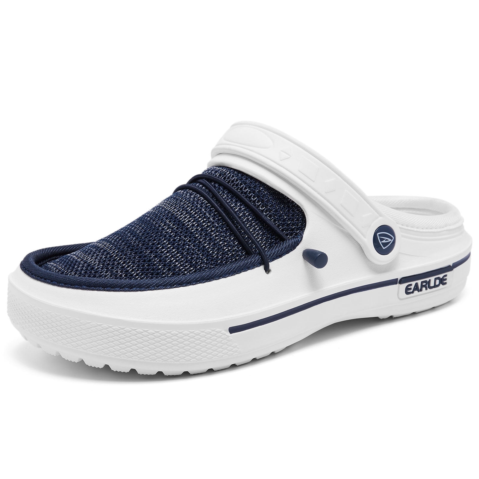 Engtoy Mens Clogs Garden Shoes Arch Support Clogs Casual Lace Up ...