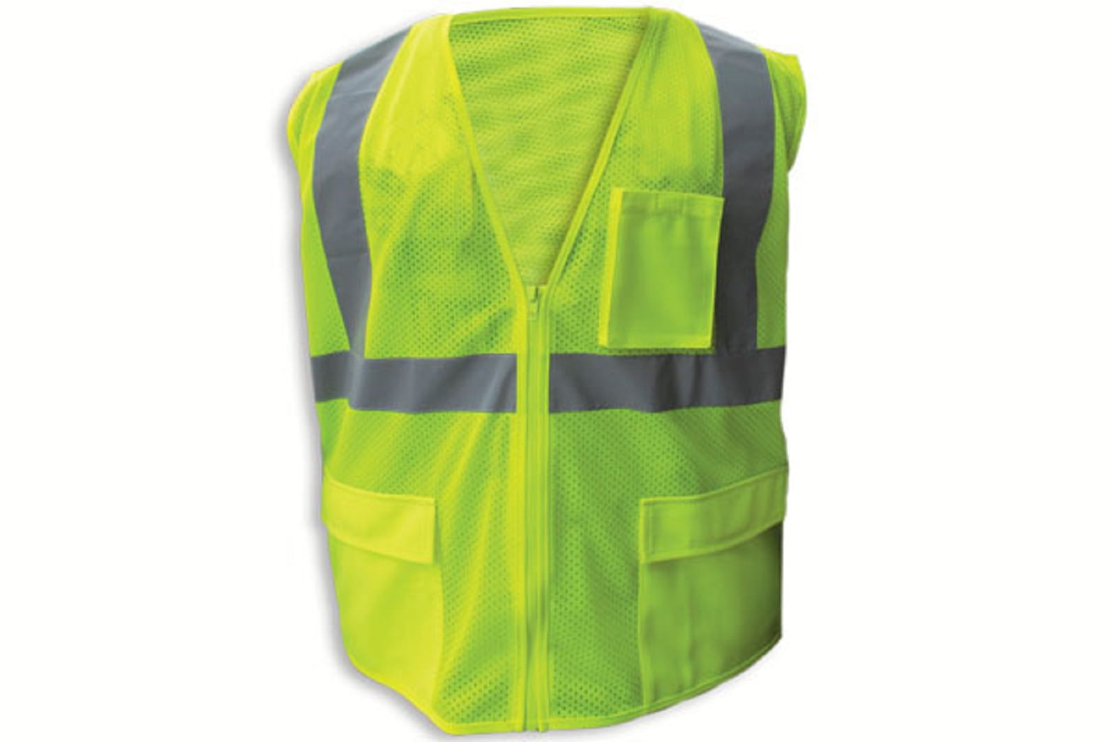 Enguard LIME Poly Mesh Reflective Safety Vest, Class 2- 2XL