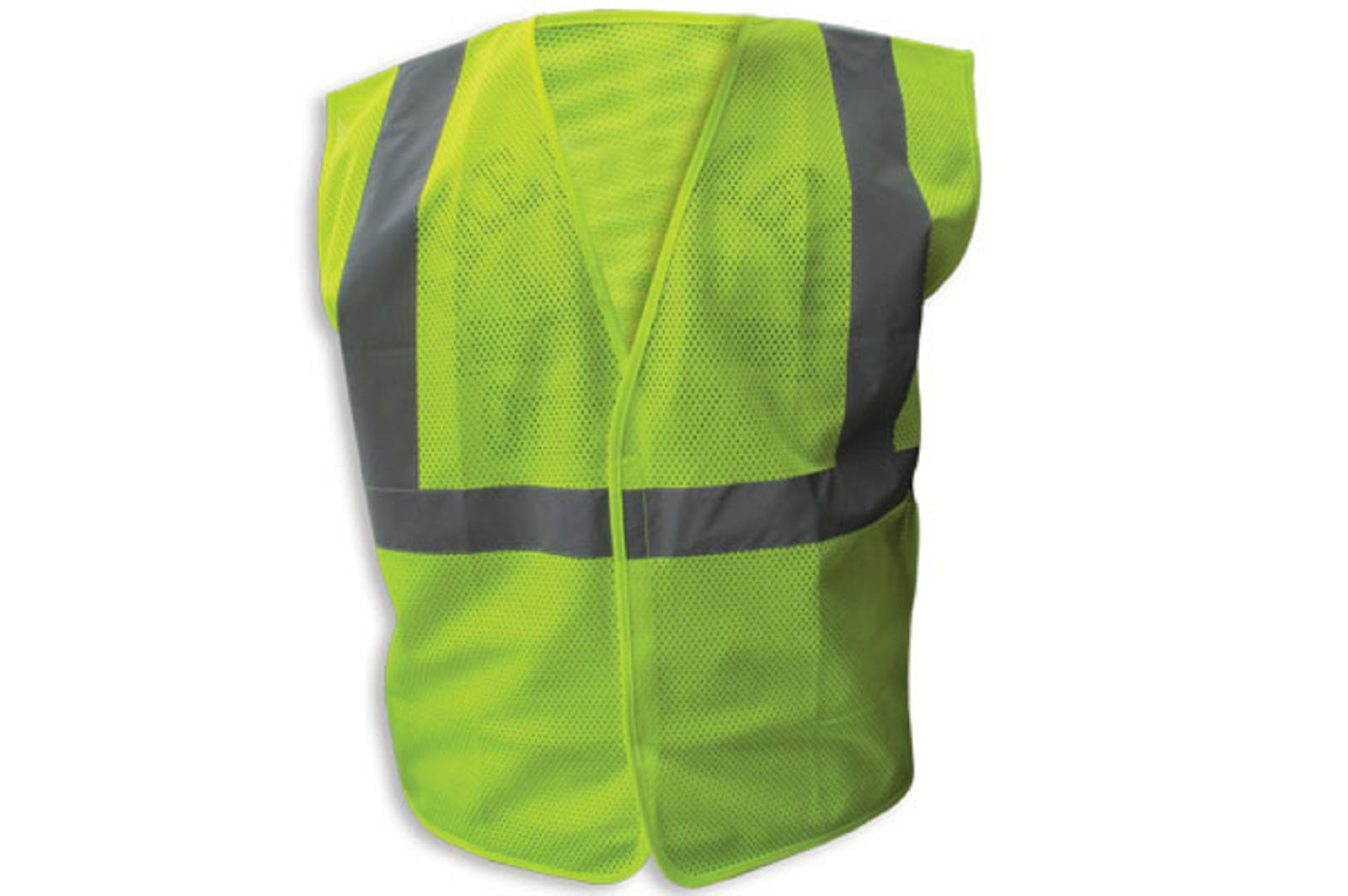 Enguard LIME Poly Mesh Reflective Safety Vests, Class 2 - XL, 3-Pack