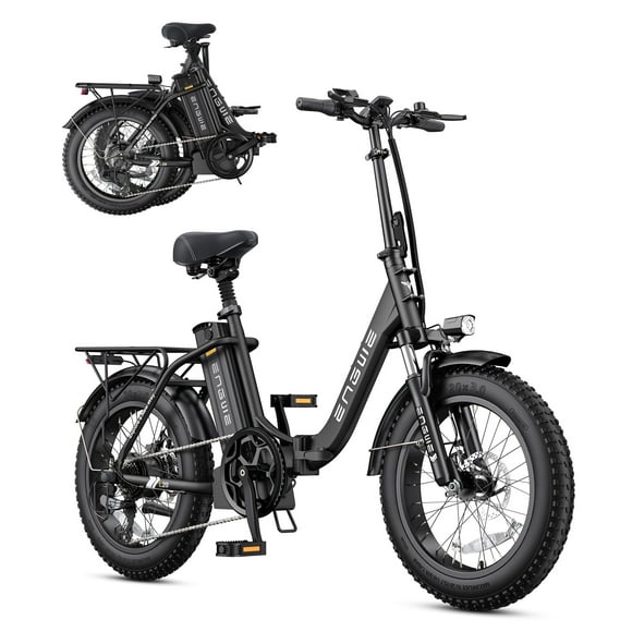 ENGWE L20 2.0 Electric Bike for Adults,7 Speed 750W E-bike 52V 13Ah Removable Battery,Electric ,20×3.0Tire UL2849